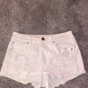 white american eagle shorts
